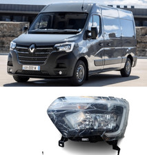 Renault Master Headlight X62 Mk3 Black Led Drl 2019- Passenger Side 260602286R
