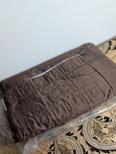 Dunelm Mill Single Chocolate Brown Athens Curtain 90 By 90" Opened Unused 