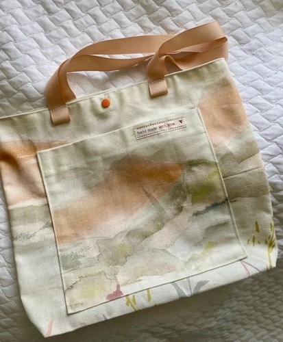 New handmade knitting tote bag - new,