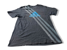 Vintage men's Black Adidas Graphics short sleeve tees in L/XL|L30 W21|SKU 4051