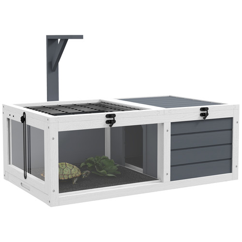 Pawhut tortoise house wooden - pawhut, house,