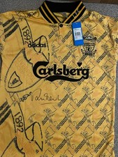 LIVERPOOL FC - ROBBIE  FOWLER .  SIGNED FOOTBALL SHIRT - NOT MATCH WORN - COA