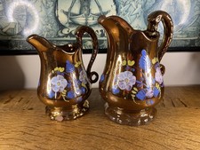 Pair Antique Victorian Pottery