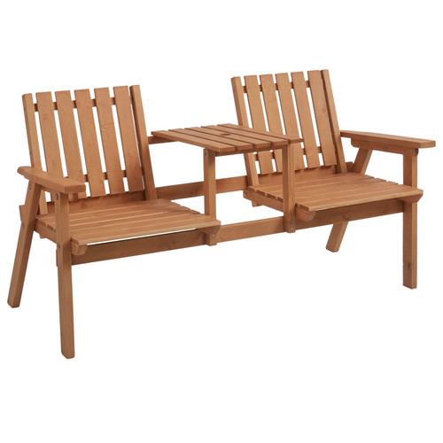 Outsunny seater garden bench - 2-seater,