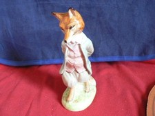 Beswick Beatrix Potter FOXY WHISKERED GENTLEMAN  Bp2a gold oval