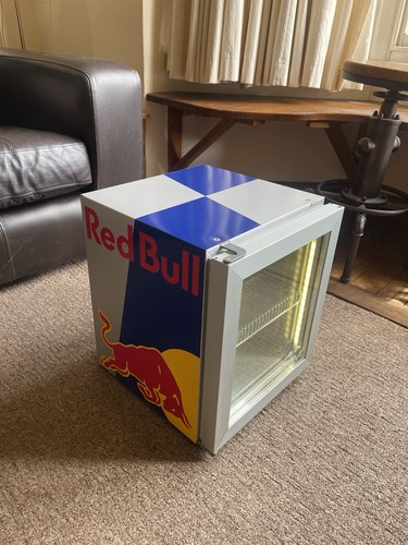 Red bull fridge - bull, countertop