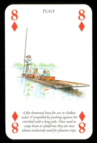 Playing card punt flat - 1, x