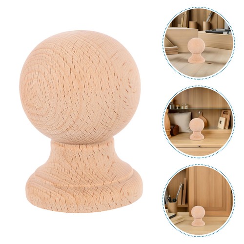 2pcs solid wood - wood, finials