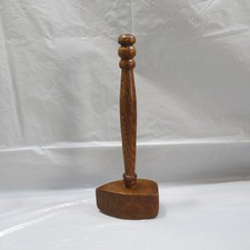 Vtg Solid Wood Gavel Turned