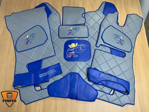 Eco leather floor mats scania - mats,