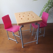 Barbie Table & 2 Pink Bar