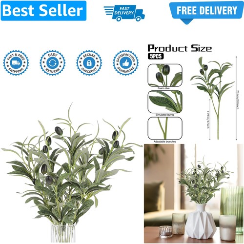 Pcs faux olive branches for - 5,
