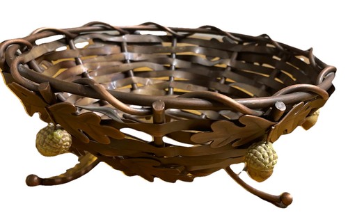Harvest time copper basket - copper,