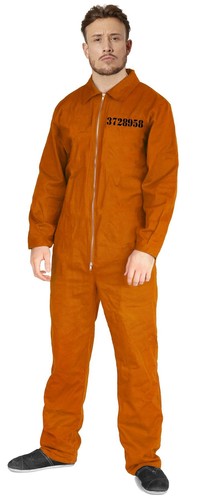 Adult men orange - men's, prisoner