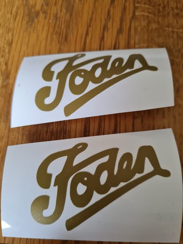 Foden gold vinyl decals for - foden,