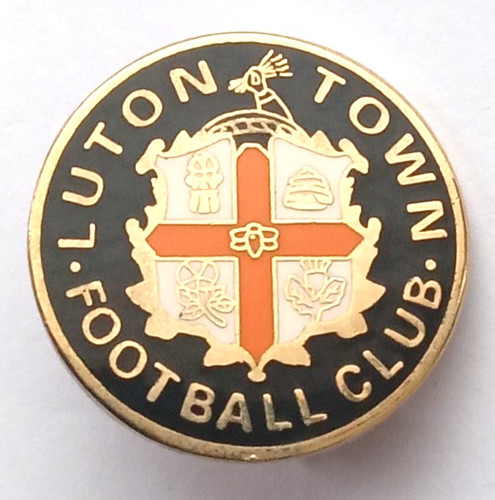 Luton town enamel football - fc,