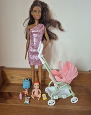 Barbie Mum And Baby Playset
