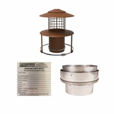 Flexible Flue Chimney Liner 5" Installation Kits Adapter Cowl Multifuel Stoves