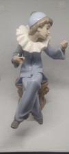 Lladro Nao Figurine Diasa Clown 1078 With Mandolin 1988