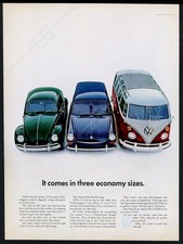 1967 VW green Beetle red Bus