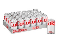 Coca-Cola 330ml Diet Coke Soft Drink Can - Pack of 24