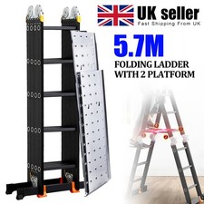 5.7M Aluminium Folding Ladder
