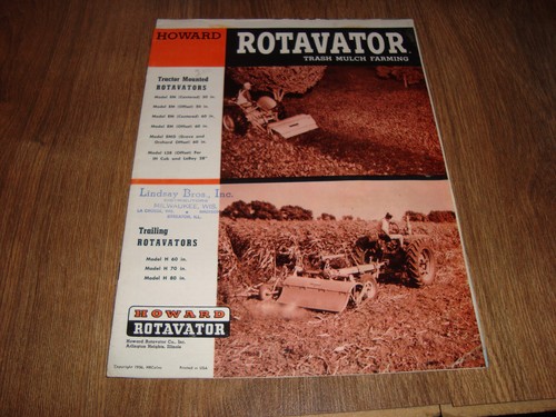 Vintage 1956 howard - howard, rotavator