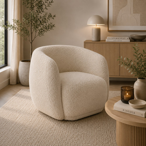 Cotton cream sherpa - cotton, fabric