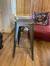 Original TOLIX  Bar Stools Chair Industrial Metal Kitchen Bistro Stool x 1