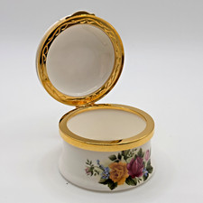 Chinacraft London Trinket Box Roses Hinged