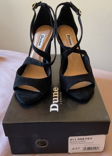 Dune london black suede - dune, heel