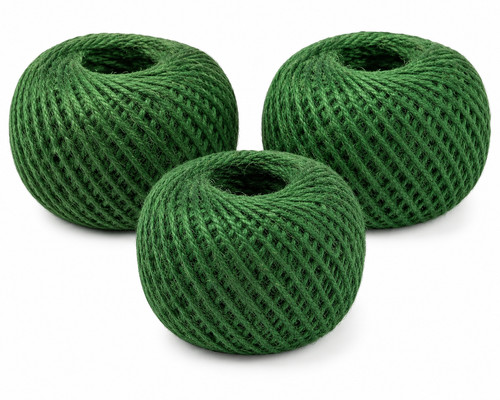Green jute string - jute, 100m