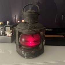 Antique Port Ship Lamp Simpson Lawrence Glasgow Perfect Candle Holder