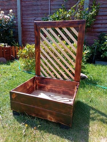Wooden planter box - wooden, with
