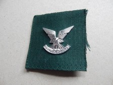 EB Rhodesia Selous Scouts Cap 1st Issue Badge & Piece of Stable Belt Rhodesian