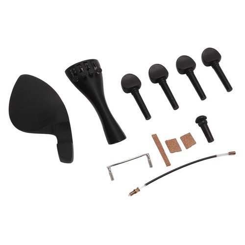 Black solid wood violin - wood,