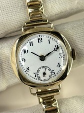UNO 9ct Solid Gold Vintage 1930’s Ladies Manual Cocktail Watch