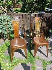 4 Completely Original Not Reproduction Unrestored Metal TOLIX 1950s Chair