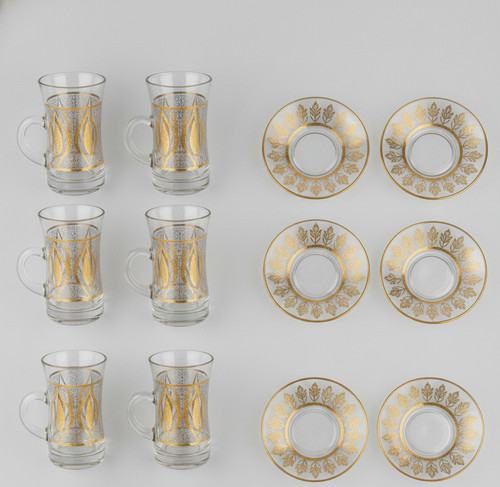 Turkish tea set glass - set, 6