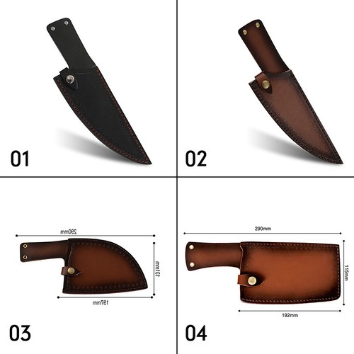 Chef knife sheath leather - knife,