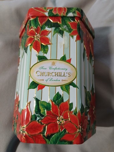 Churchills poinsettia tin - churchills,