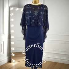 Chesca Size 18 Beaded Navy