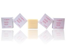 (4-Pack) Clarins Eau Dynamisante Cream Soap Bar w/ Shea Butter Travel Size 2.1oz