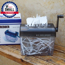 Portable Hand Paper Shredder Mini Manual Documents Cutting Tool for Home Office