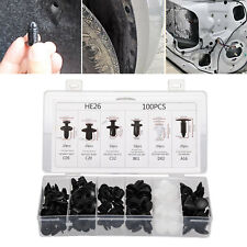 100Pcs Car Trim Body Fastener Clips Push Rivets Retainer Door Screw Panel Bumper