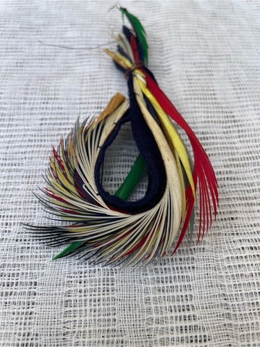 Vintage millinery feather band - millinery,