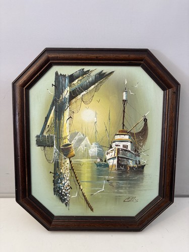 Vintage fishing trawler - fishing, by