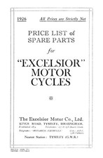 (0521) 1926 Excelsior parts