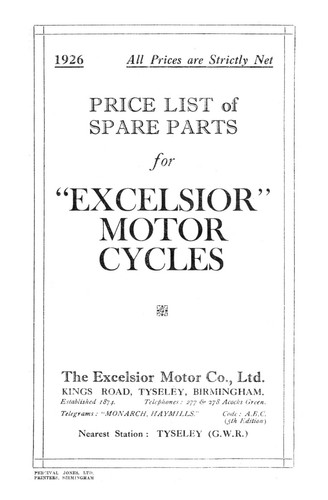 1926 excelsior parts - 1926,