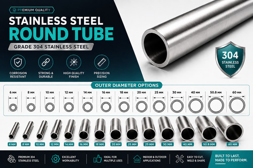 Stainless steel 304 round tube - stainless,